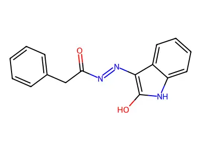 N'-(2-Oxo-1,2-dihydro-3H-indol-3-ylidene)-2-phenylacetohydrazide structure