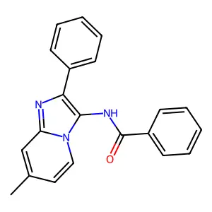 N-(7-methyl-2-phenylimidazo[1,2-a]pyridin-3-yl)benzamide structure
