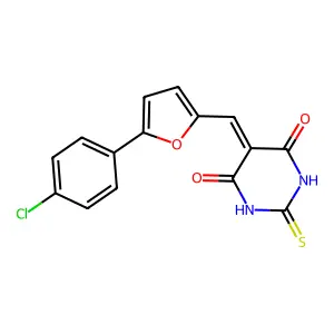 Thiobarbituric acid-furan analogue 25 structure