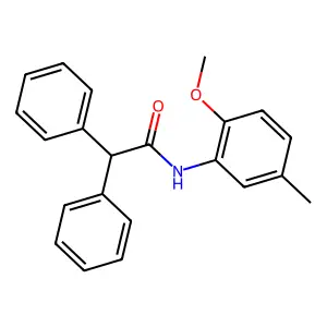 N-(2-Methoxy-5-methylphenyl)-2,2-diphenylacetamide structure