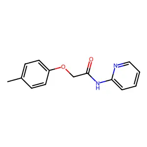 2-(4-methylphenoxy)-N-pyridin-2-ylacetamide structure