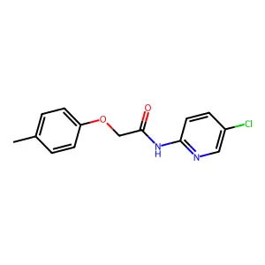 N-(5-chloropyridin-2-yl)-2-(4-methylphenoxy)acetamide structure