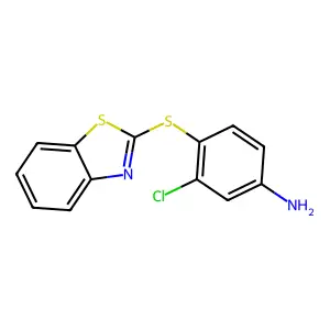 4-(Benzo[d]thiazol-2-ylthio)-3-chloroaniline structure