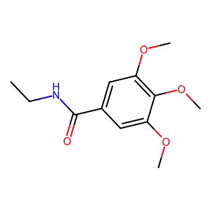 N-ethyl-3,4,5-trimethoxybenzamide structure