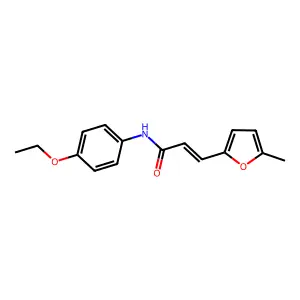 (E)-N-(4-ethoxyphenyl)-3-(5-methylfuran-2-yl)acrylamide structure