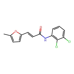 (2E)-N-(2,3-dichlorophenyl)-3-(5-methylfuran-2-yl)prop-2-enamide structure