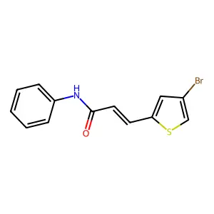(E)-3-(4-bromothiophen-2-yl)-N-phenylprop-2-enamide structure