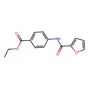 Ethyl 4-(furan-2-carboxamido)benzoate structure