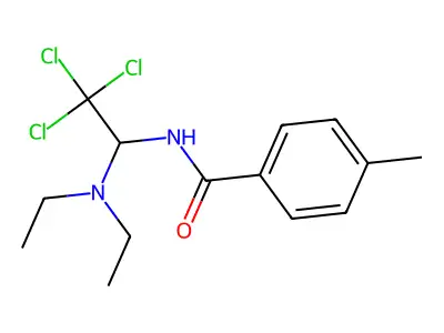 4-Methyl-N-(2,2,2-trichloro-1-(diethylamino)ethyl)benzamide structure