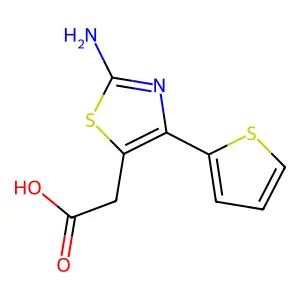 (2-Amino-4-thiophen-2-yl-thiazol-5-yl)-acetic acid structure