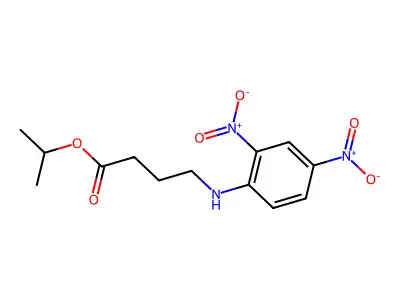 Propan-2-yl 4-[(2,4-dinitrophenyl)amino]butanoate structure