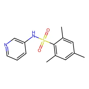 2,4,6-trimethyl-N-pyridin-3-ylbenzenesulfonamide structure