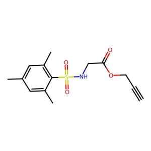 2-Propynyl ((mesitylsulfonyl)amino)acetate structure