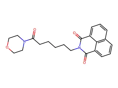 2-(6-Morpholin-4-yl-6-oxo-hexyl)-benzo[de]isoquinoline-1,3-dione structure