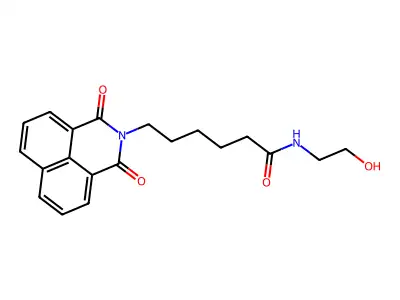 6-(1,3-dioxobenzo[de]isoquinolin-2-yl)-N-(2-hydroxyethyl)hexanamide structure