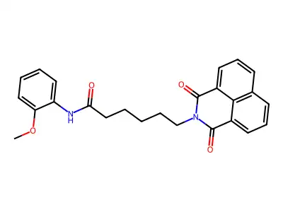 6-(1,3-dioxo-1H-benzo[de]isoquinolin-2(3H)-yl)-N-(2-methoxyphenyl)hexanamide structure