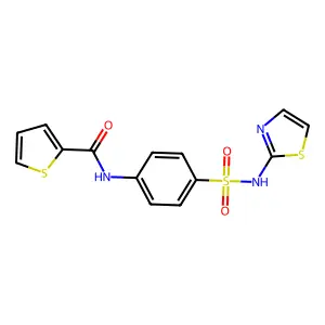 N-{4-[(1,3-thiazol-2-ylamino)sulfonyl]phenyl}-2-thiophenecarboxamide structure