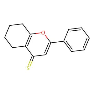 2-phenyl-5,6,7,8-tetrahydro-4H-chromene-4-thione structure