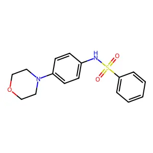 N-[4-(morpholin-4-yl)phenyl]benzenesulfonamide structure