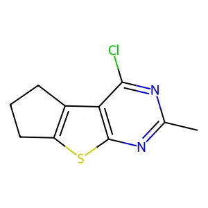 12-chloro-10-methyl-7-thia-9,11-diazatricyclo[6.4.0.02,6]dodeca-1(8),2(6),9,11-tetraene structure