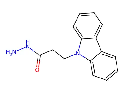3-Carbazol-9-yl-propionic acid hydrazide structure