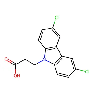 3-(3,6-二氯-9H-咔唑-9-基)丙酸 structure