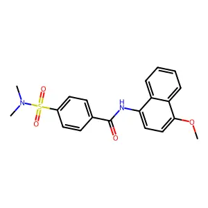 4-(N,N-dimethylsulfamoyl)-N-(4-methoxynaphthalen-1-yl)benzamide structure