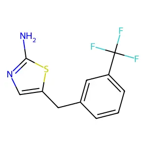 5-(3-三氟甲基苄基)噻唑-2-胺 structure