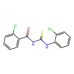 2-chloro-N-[(2-chlorophenyl)carbamothioyl]benzamide structure
