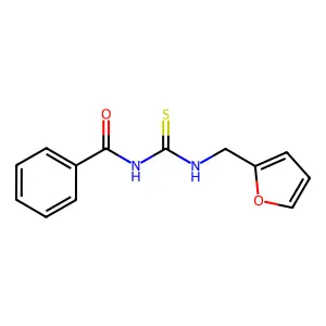 1-Benzoyl-3-[(furan-2-yl)methyl]thiourea structure