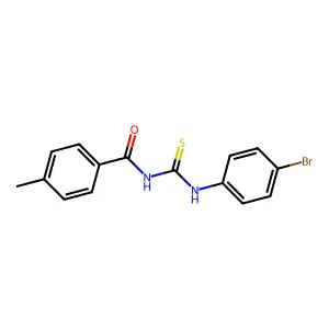 1-(4-Bromophenyl)-3-(4-methylbenzoyl)thiourea structure