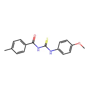 N-[(4-methoxyphenyl)carbamothioyl]-4-methylbenzamide structure