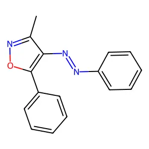 (3-Methyl-5-phenyl-1,2-oxazol-4-yl)-phenyldiazene structure