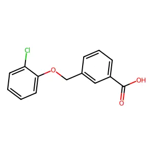 3-[(2-Chlorophenoxy)methyl]benzoic acid structure