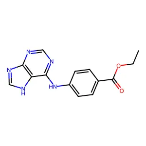 ethyl 4-(7H-purin-6-ylamino)benzoate structure