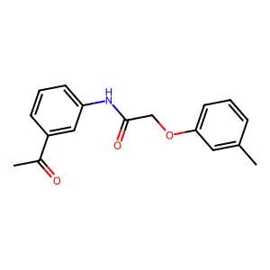 N-(3-acetylphenyl)-2-(3-methylphenoxy)acetamide structure