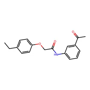 N-(3-acetylphenyl)-2-(4-ethylphenoxy)acetamide structure