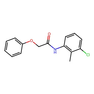 N-(3-chloro-2-methylphenyl)-2-phenoxyacetamide structure