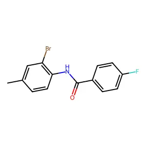 N-(2-bromo-4-methylphenyl)-4-fluorobenzamide structure