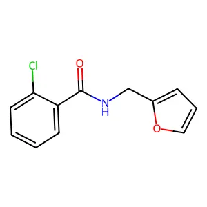 2-chloro-N-(furan-2-ylmethyl)benzamide structure