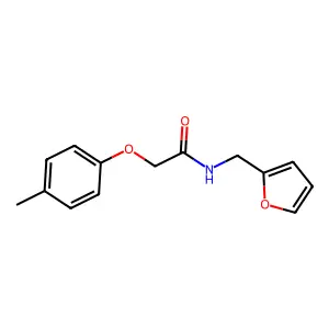 N-(糠基)-2-(4-甲基苯氧基)乙酰胺 structure