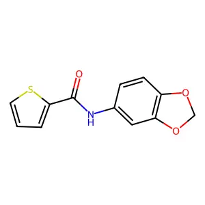 N-(Benzo[d][1,3]dioxol-5-yl)thiophene-2-carboxamide structure