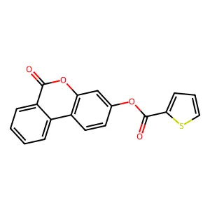 6-Oxobenzo[c]chromen-3-yl thiophene-2-carboxylate structure