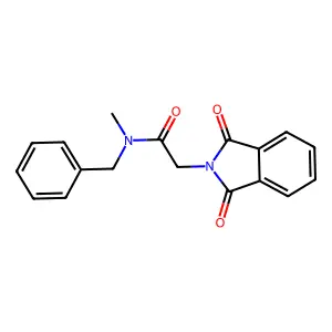 N-Benzyl-2-(1,3-dioxo-1,3-dihydro-isoindol-2-yl)-N-methyl-acetamide structure