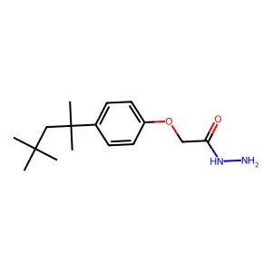 2-[4-(1,1,3,3-Tetramethylbutyl)phenoxy]acetohydrazide structure
