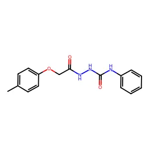 2-[(4-methylphenoxy)acetyl]-N-phenylhydrazinecarboxamide structure