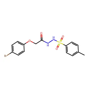 N'-(2-(4-bromophenoxy)acetyl)-4-methylbenzenesulfonohydrazide structure
