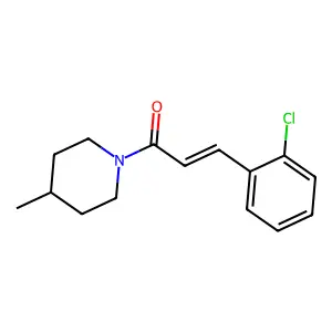 3-(2-Chlorophenyl)-1-(4-methylpiperidin-1-yl)prop-2-en-1-one structure