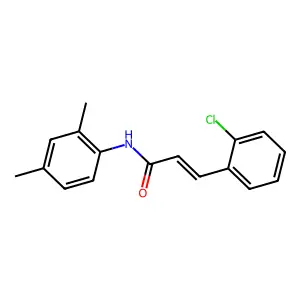 3-(2-chlorophenyl)-N-(2,4-dimethylphenyl)prop-2-enamide structure