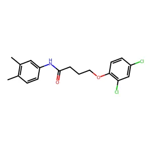 4-(2,4-dichlorophenoxy)-N-(3,4-dimethylphenyl)butanamide structure